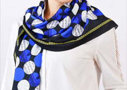 polyester scarf, polyester scarf manufacture, polyester transfer scarf, polyester scarf transfer printing,